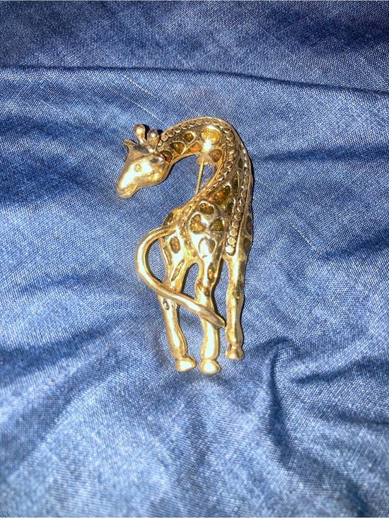 Jewelry - Gold-tone Giraffe Brooch Pin